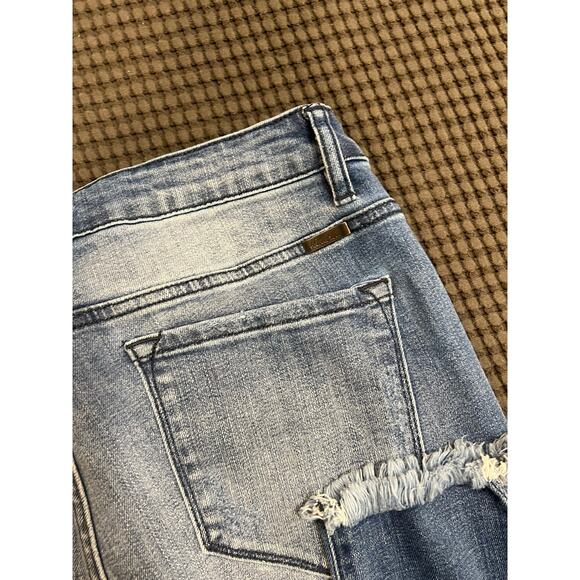 KANCAN - WOMEN'S HIGH RISE BUTTON FLY‎ DISTRESSED SUPER SKINNY JEANS SIZE XL - Picture 7 of 13